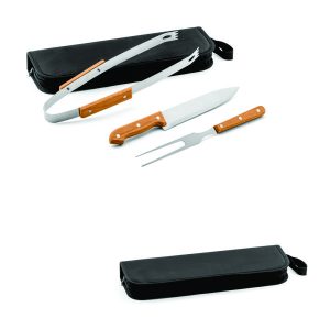 101 Kit Churrasco 3 Peças com Estojo Personalizado