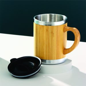 11 Caneca de Bambu 300ml Personalizada
