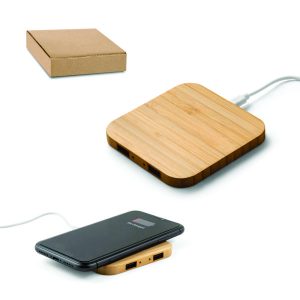 21 Carregador Portátil em Bambu Personalizado
