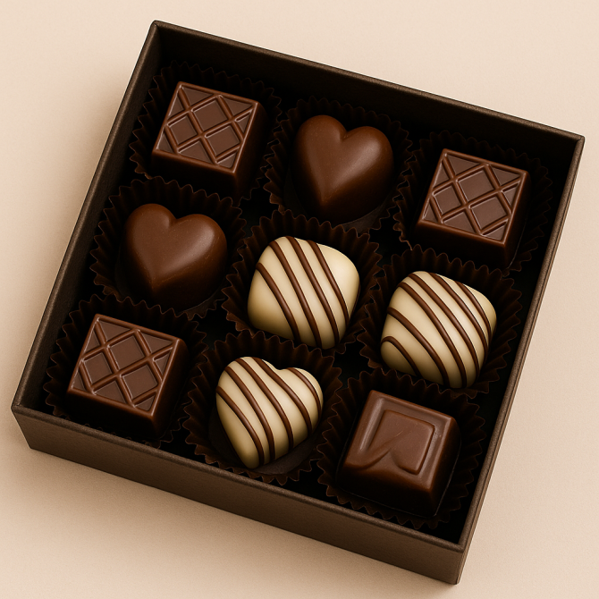 Ver Caixa de chocolates belga personalizado Ver Caixa de chocolates belga personalizado
