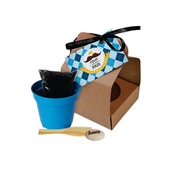Kit Plantio com Vaso Personalizado Kit Plantio com Vaso Personalizado