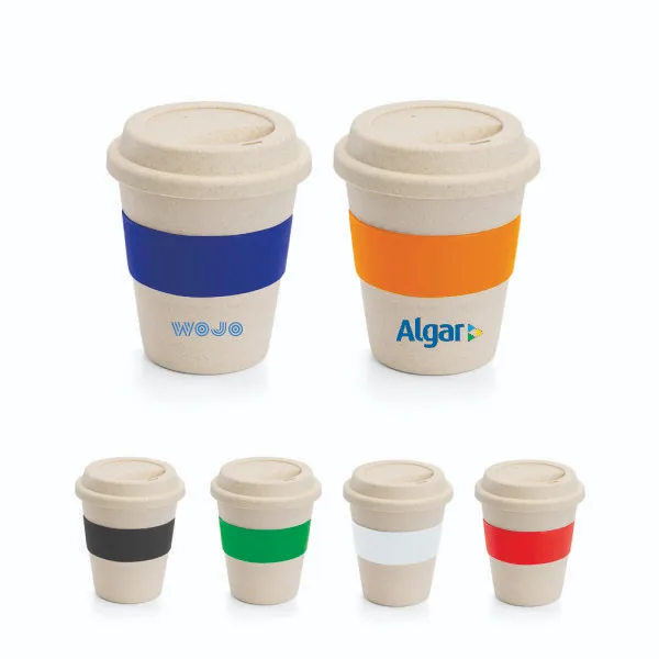 Copo Fibra Bambu com Pega em Silicone Copo Fibra Bambu com Pega em Silicone
