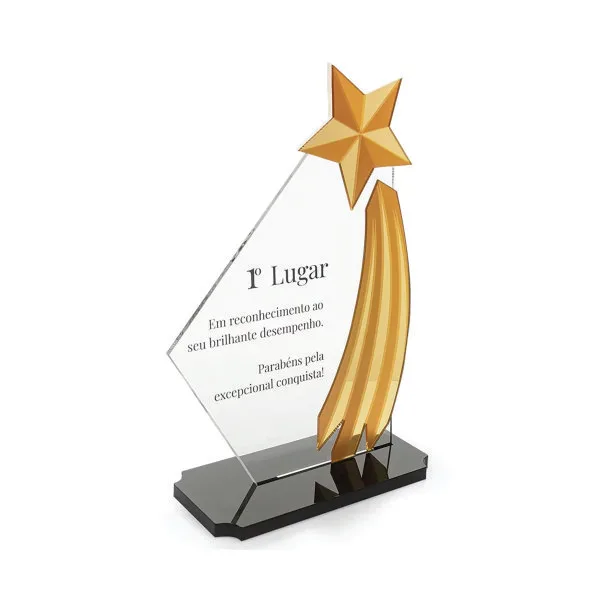 Troféu de Acrílico Personalizado Troféu de Acrílico Personalizado