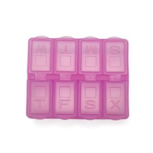Porta Comprimido Semanal em Material Plástico