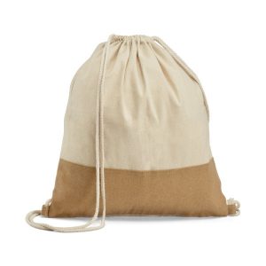 Mochila Saco de Algodão e Juta Personalizada