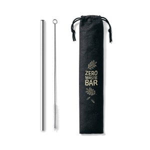 Canudo de metal grosso personalizado