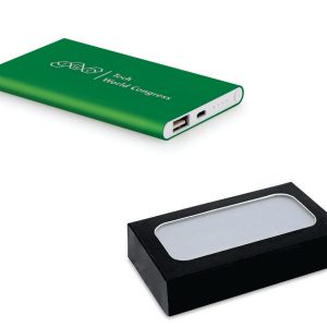 Bateria Portátil Slim em Alumínio Personalizada