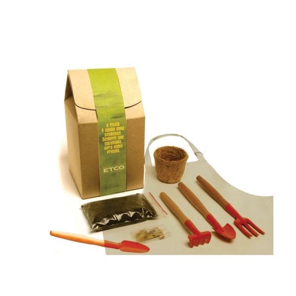 Mini Kit Plantio Ecológico Personalizado
