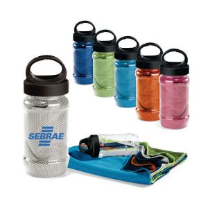 Kit Garrafa com Toalha Personalizado