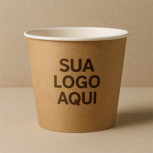 Balde de Papel para Eventos Descartável