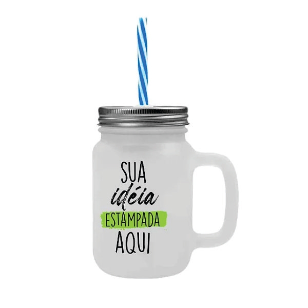 Caneca de Vidro com Tampa