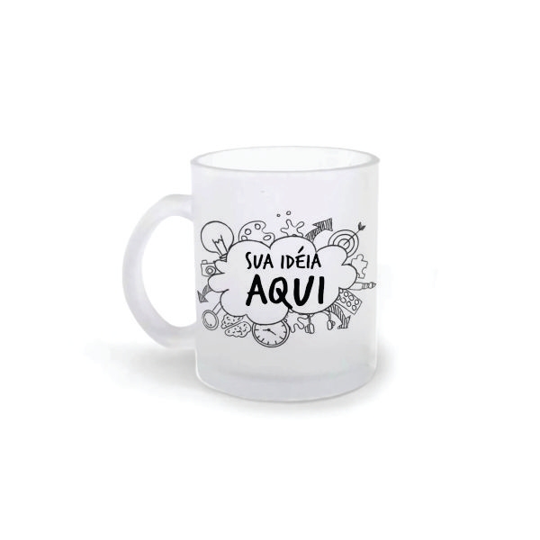 Caneca de Vidro Personalizada