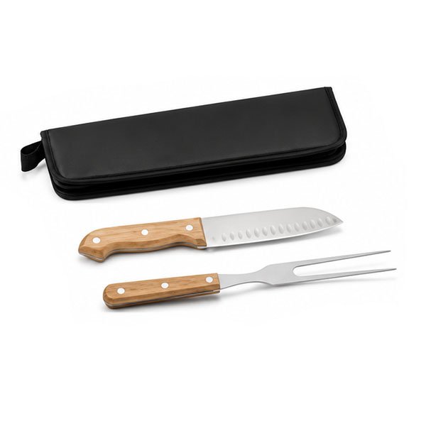 Kit Churrasco 2 Peças com Estojo Personalizado