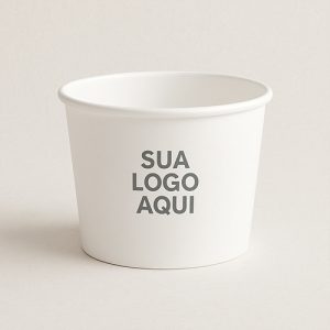 Pote de Papel 250ml Descartável
