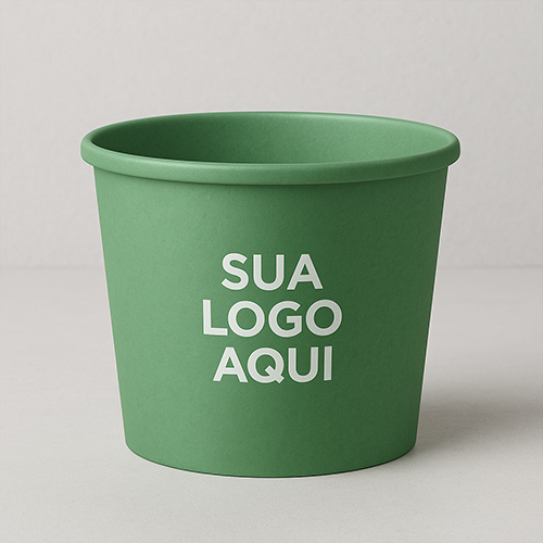 Pote de Papel 500ml Descartável