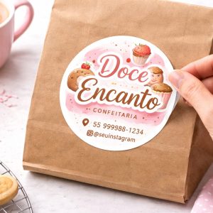 Adesivo Redondo Personalizado