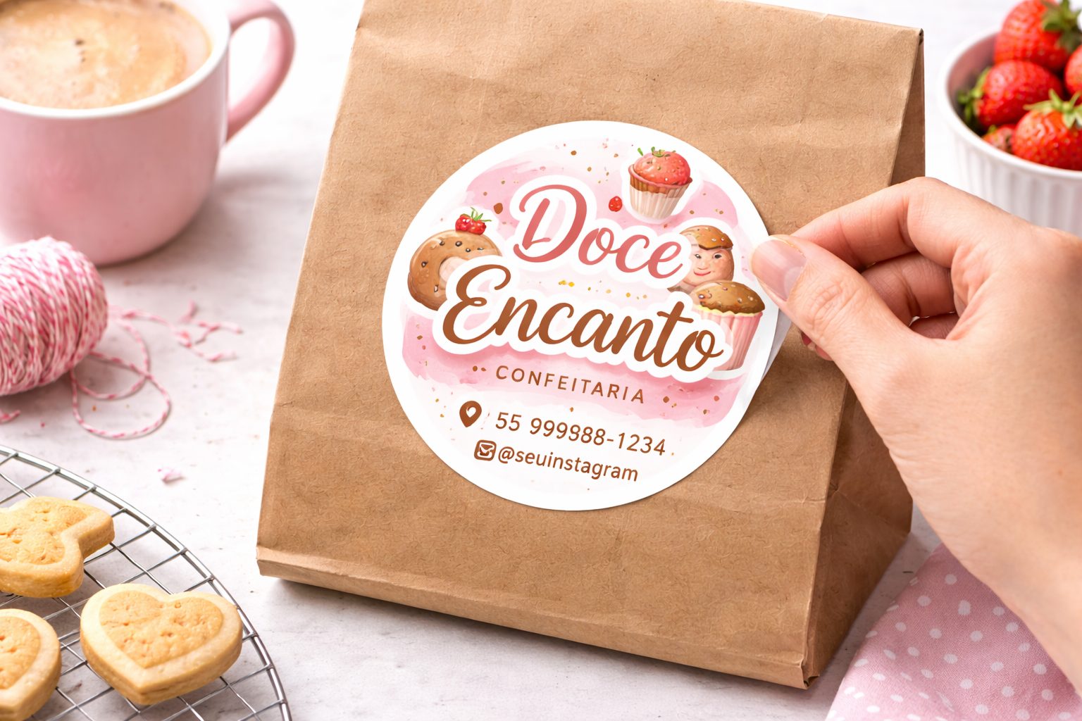 Adesivo Redondo Personalizado