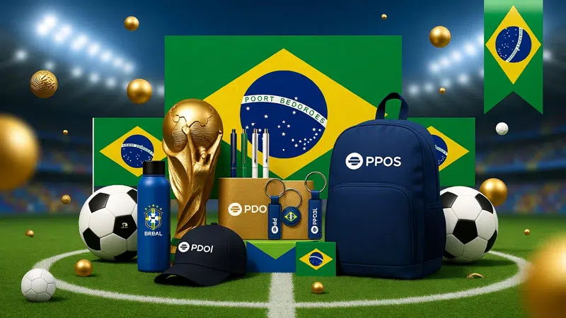 Quais empresas oferecem brindes corporativos para a Copa do Mundo