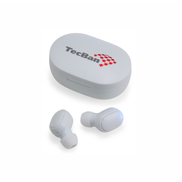 Fone de Ouvido Bluetooth Touch com Case Carregador Personalizado