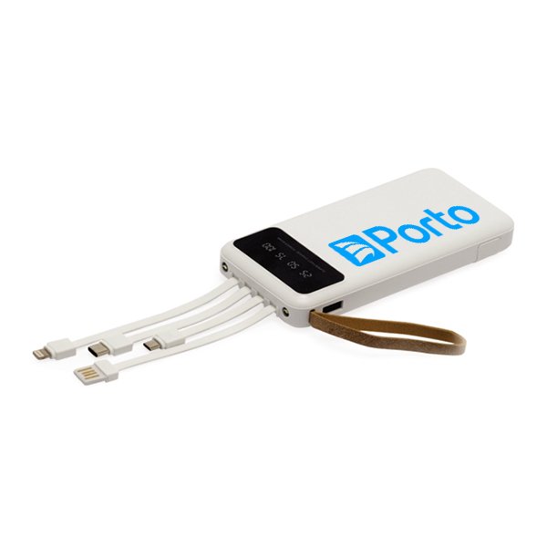 Power Bank 10.000mAh com Lanterna e Multissaídas