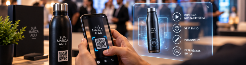Imersão digital: Combinando brindes físicos com experiências em RA/RV