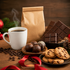Kit de Natal Café e Chocolate Personalizado